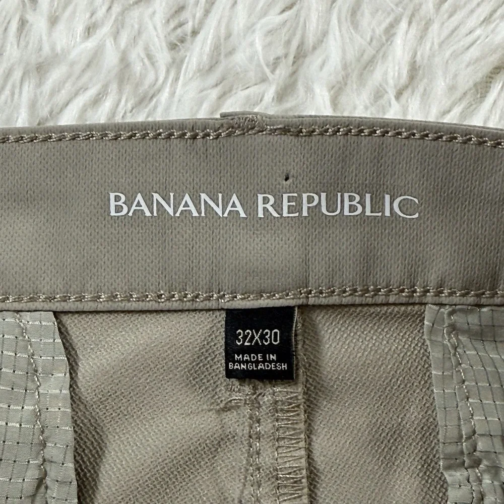 Banana Republic Tech‎ Pants Mens 32x30 London Fog Stretch Outdoor Performance